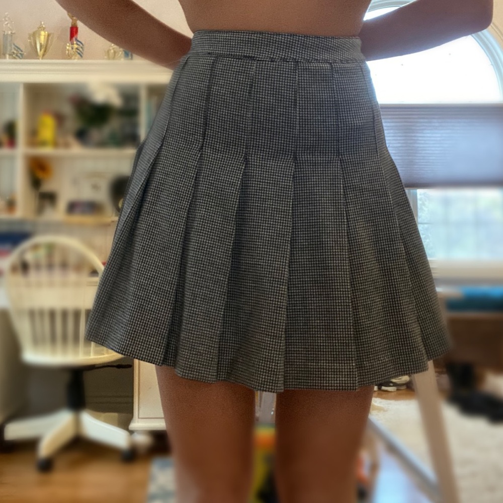 Forever 21 Houndstooth/checkered pattern miniskirt